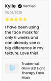 Trudermal Glow LED Light Therapy Face Mask- New Arrival Sale $585 at checkout