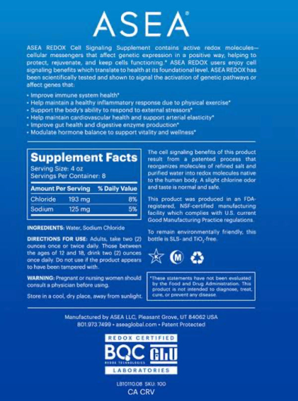 ASEA Redox Signalling/ New Zealand - Embrace Health